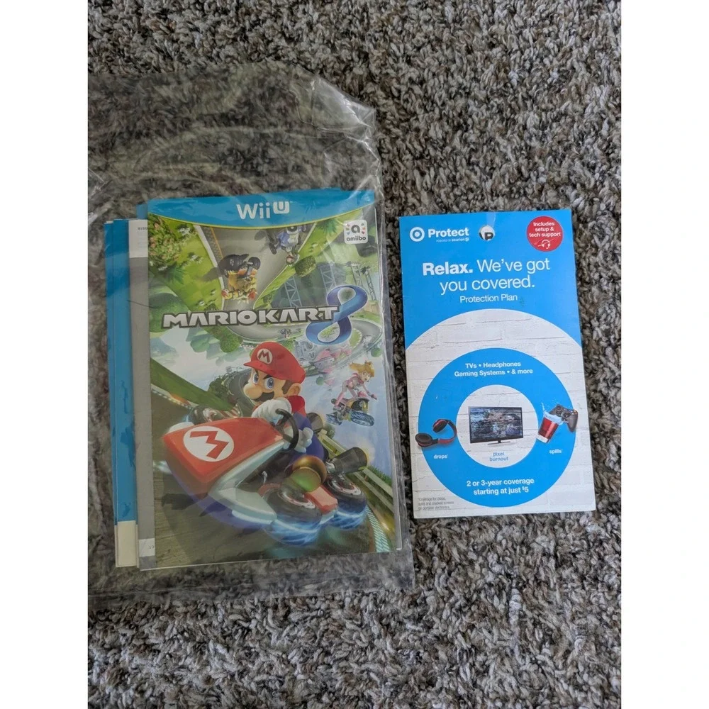 Nintendo Wii U Mario Kart 8 Deluxe 32GB Handheld System - Black With Box
